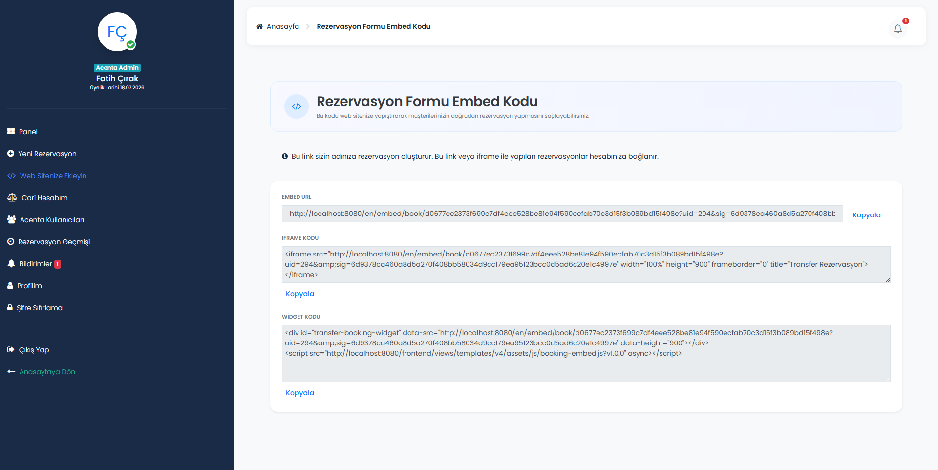 Embed kodu